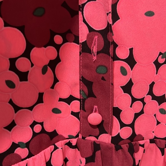 Kate Bubble Dot Smocked Dress Rhubarb Jam Dress‎ - Picture 6 of 9